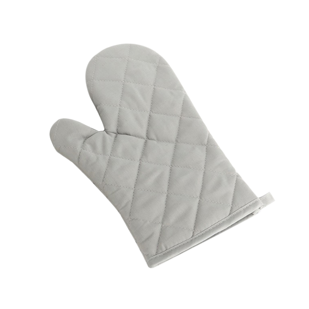 Gants épais thermo-isolant pour four à micro-ondes, 1 pièce, en coton solide , fournitures de cuisine: gray