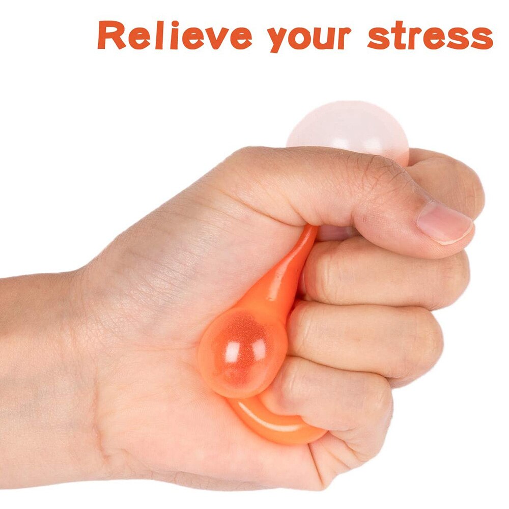 Lichtgevende Stress Ballen Kleverige Doel Bal Voor Plafond Squishies Speelgoed Voor Kinderen Zintuiglijke Squeeze Ballen 8Pcs