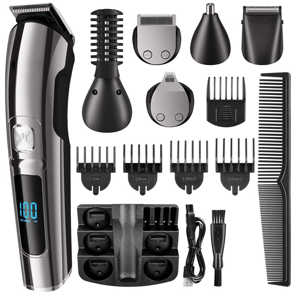Surker – tondeuse à cheveux électrique sans fil multifonction 6 en 1, Rechargeable, pour hommes, 8688: Black