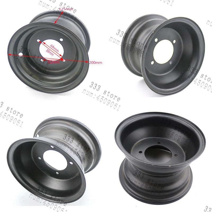 Lightning Shipment 7 Inch ATV Tire With Hub Rim 16x8-7 For 50cc 70cc 90cc 110cc 125cc 250cc ATV Good Quaity