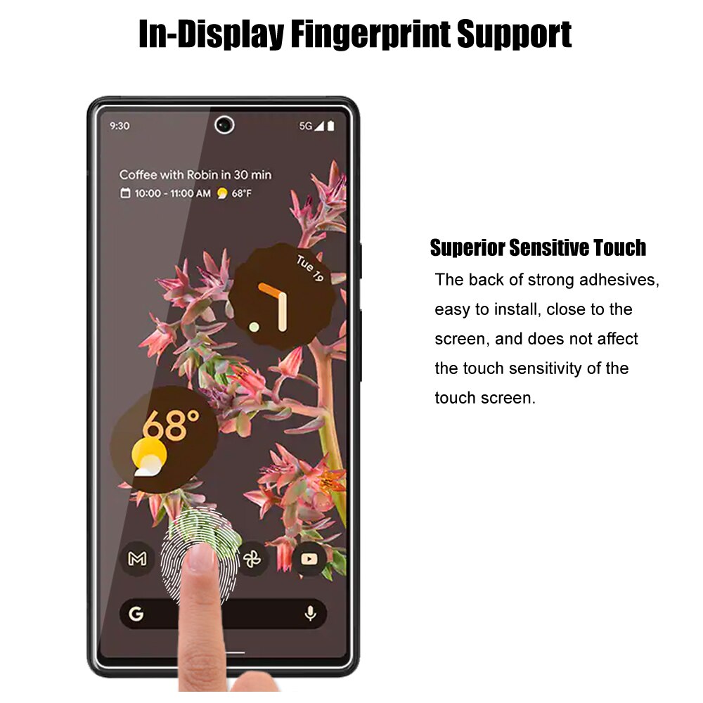 Voor Google Pixel 6 Premium Gehard Glas Screen Protector Beschermende Film Hd Clear Beschermen Guard
