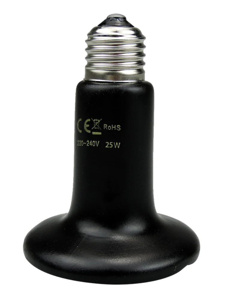 Keramische zender Warmtelamp Huisdierverwarming Gloeilamp Infrarood Zwart voor keramische verwarming Reptiel Dieren Verwarming Broedmachine Chocadeira