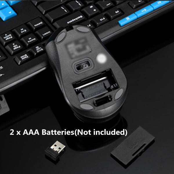 2.4Ghz Wireless Gaming Gamer Keyboard And Mouse Kit For Desktop Pc Laptop Hk3800