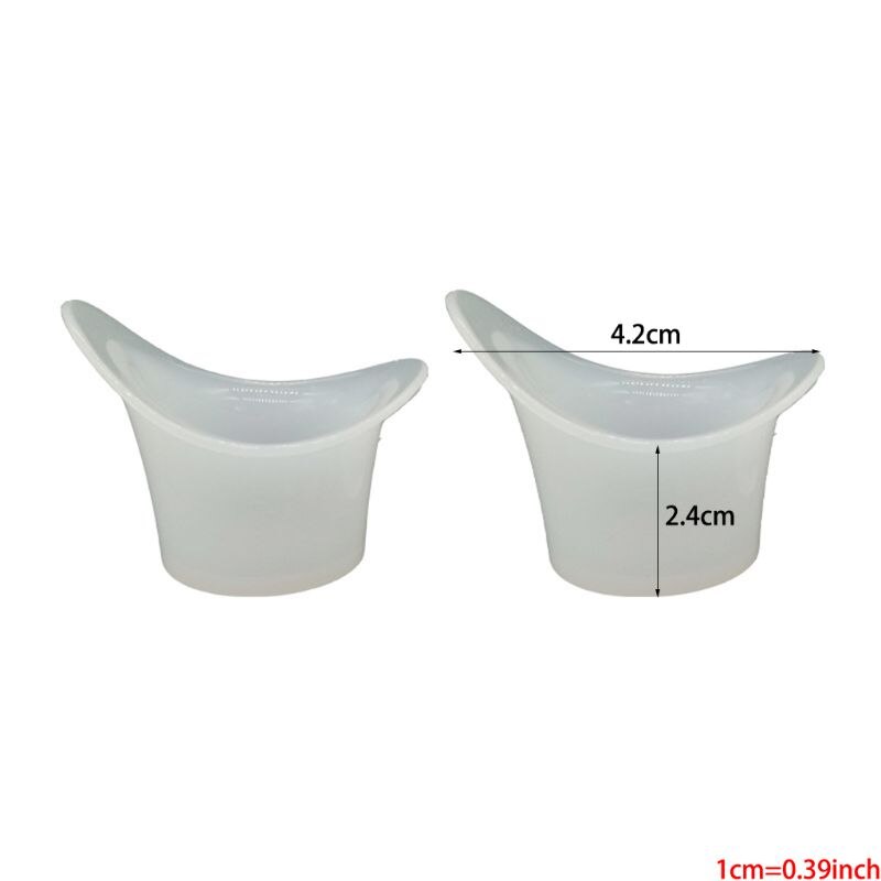 10pcs Eyewash Cup Silicone Resuable Soft Eye Bath Cup Eye Wash Cup