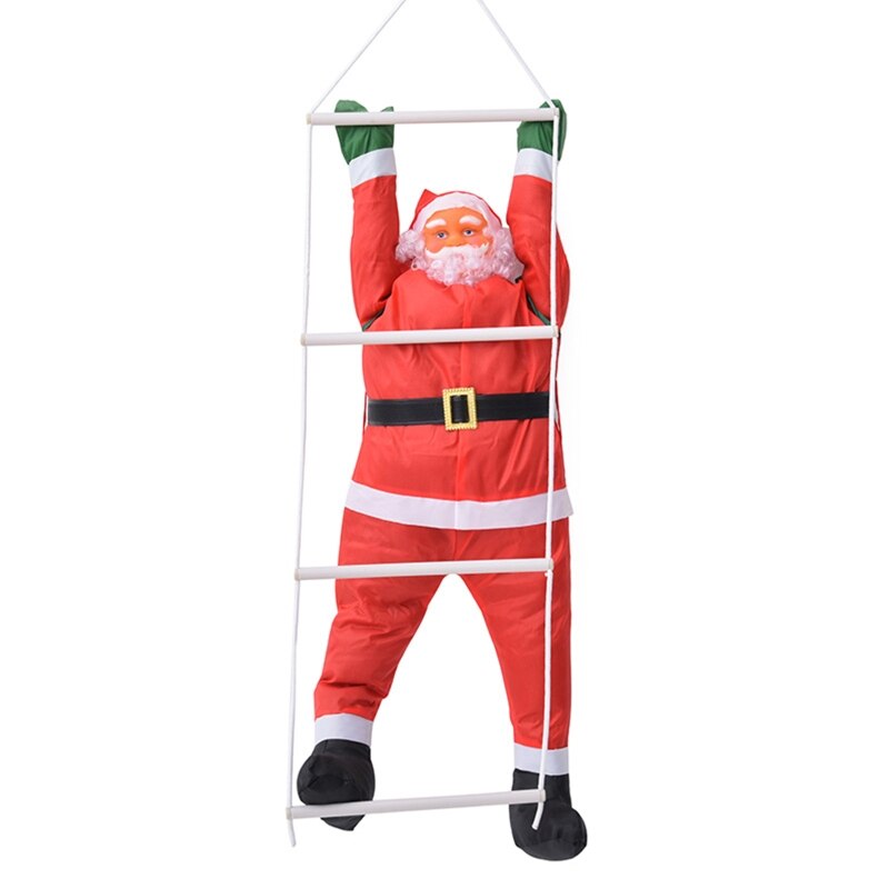 Jul vedhæng stige reb klatring julemanden hængende dukke xmas træ dekor: 5 ac 902201- b