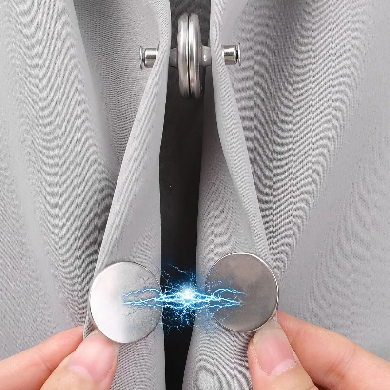 Magnetische Vorhangschnalle, nagelfrei, abnehmbare Fensterdekoration, Vorhänge verhindern Licht und schließen, Knopf, Tischdecken, Vorhang-Magnet-Clips