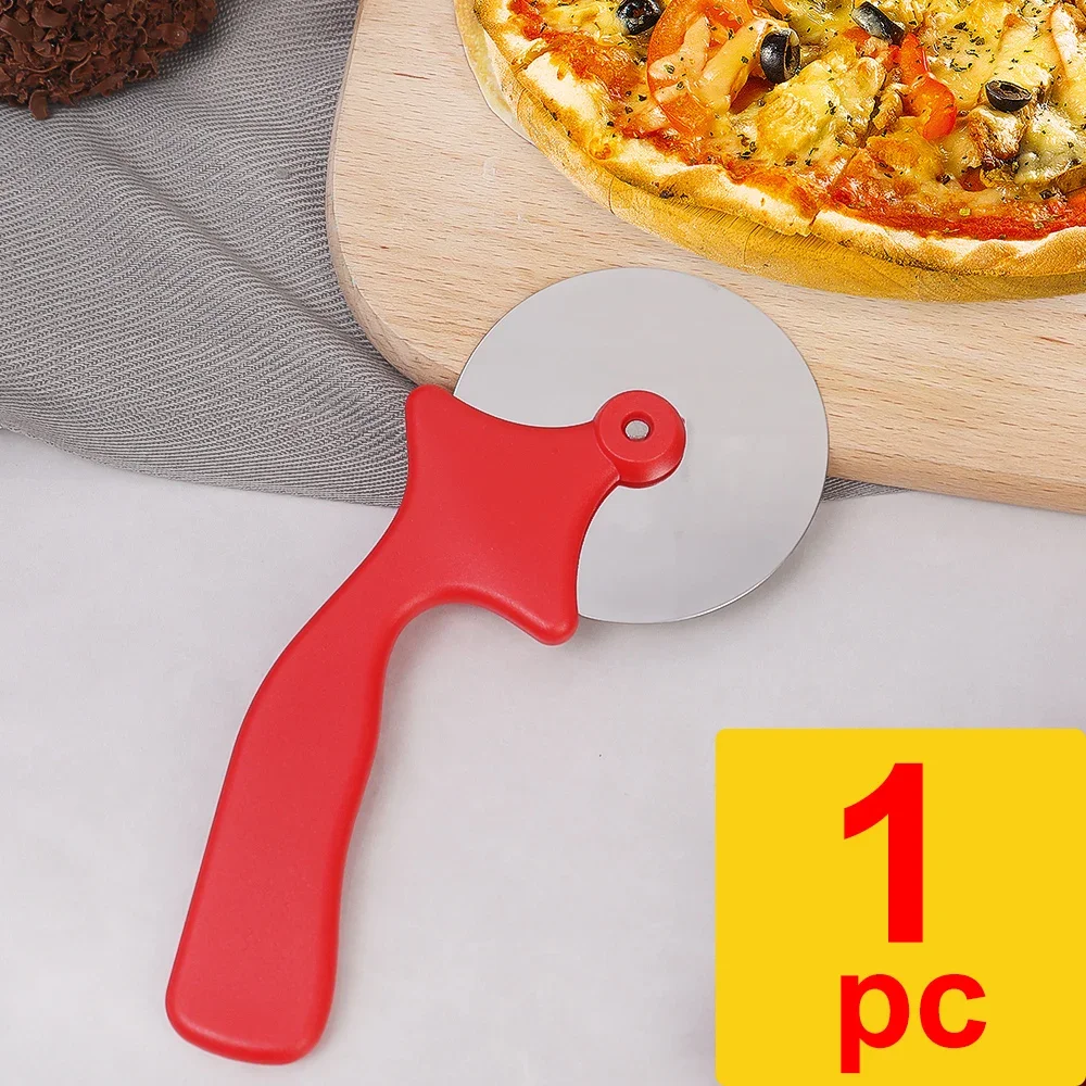 Pizza Rad Cutter 304 Stahl rollen Messer Gebäck Teig Schneider Rolle DIY Keks Backen Werkzeuge Manuelle Nudel Rolle Küche Werkzeug: Licht Grau