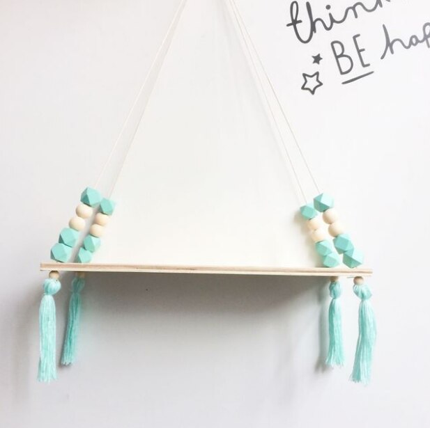 Nordic Nursery Wooden Hanging Storage Rack For Kids Room Decor Need Assemble Kids Room Decor Baby Stickers Wooden Board