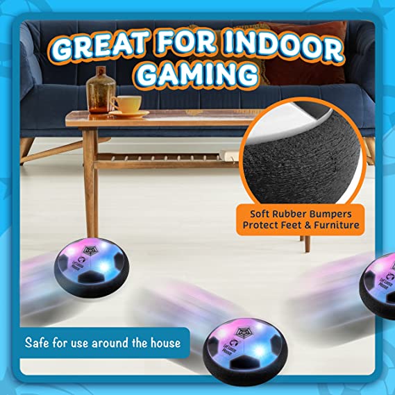 Hover Soccer Ball Toys Led Light Flashing Ball Air Power Football Toys Home Game Gliding Soccer Stress Indoor Balls Boy