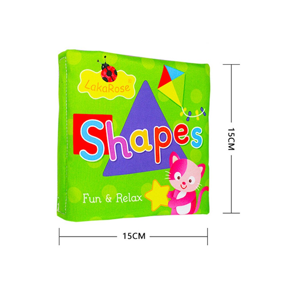 Børn baby bøger tegneserie alfabet farve form baby klud bog anerkendelse læring tidlig uddannelse legetøj