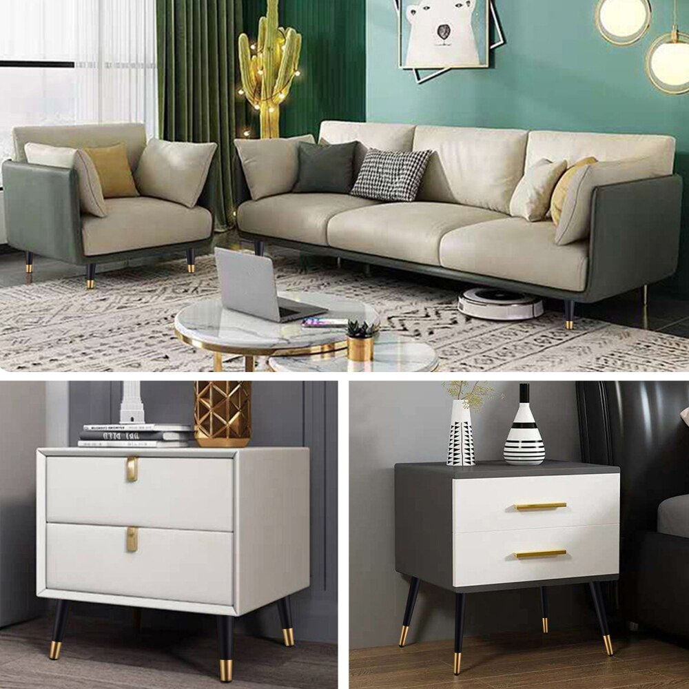 Oblique Conical Metal Legs For Sofa Cabinet Wardrobe Chimney Furniture Iron Cupboard Furniture Feet Table DIY Project