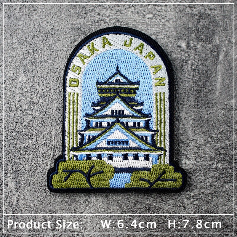 Griekenland Chicaco Kyoto Ijzer Op Flarden Kleden Borduren Applique Naaibenodigdheden Decoratieve Handgemaakte Badges Dsaka Toronto Miami: 7