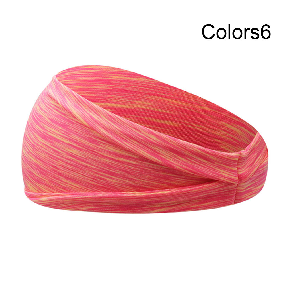 Absorberende Zweet Haarbanden Elastische Sport Haarbanden Head Band Yoga Hoofdbanden Hoofddeksels Headwrap Sport Haaraccessoires: --Colors6