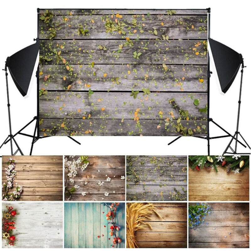 Retro Wood Plank Board Photo Backdrop Photography Studio Background Cloth Screen