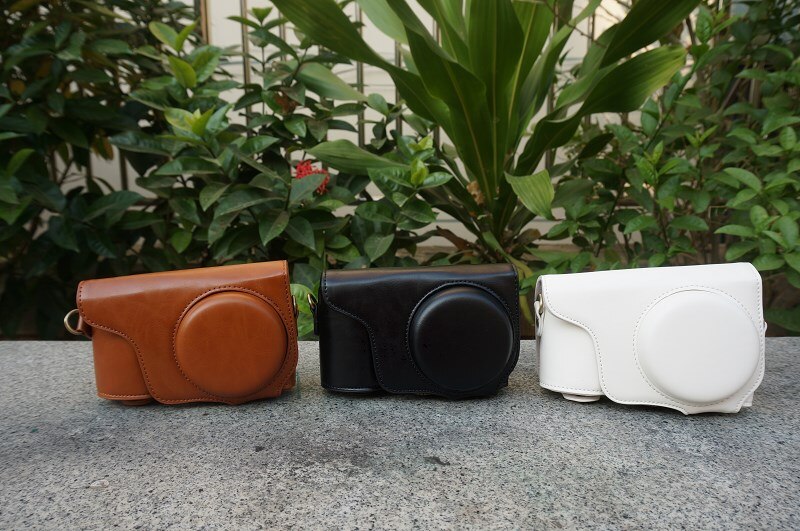 Pu Leather Camera Case For Samsung GALAXY EK-GC100 GC100 GC200 EK-GC-200 Digital Camera Bag Black Cover