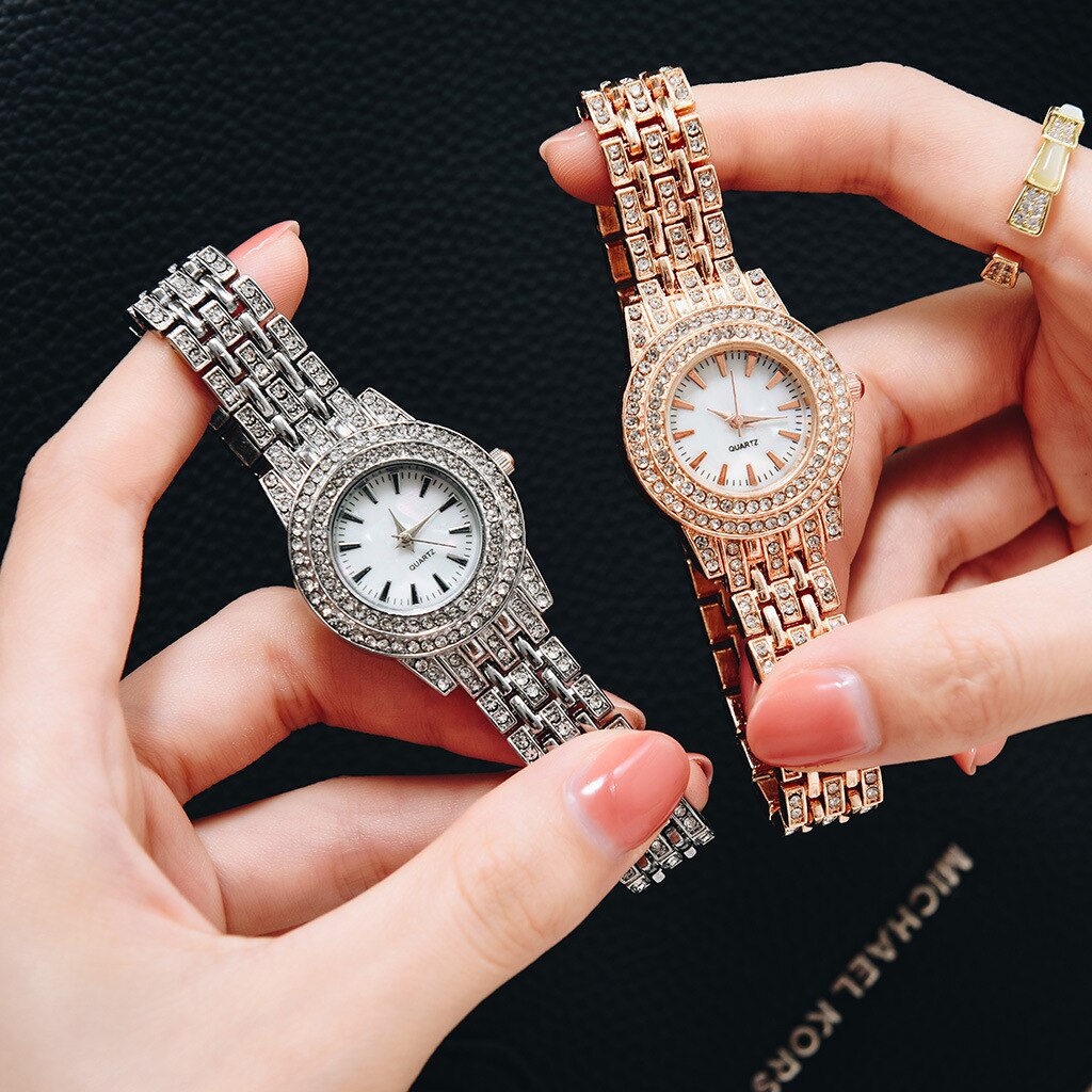 Relojes Para Mujer Reloj Mujer Marcas Famosas De Lujo Relojes De Cuarzo Para Mujer Mujer Conjunto De Reloj De pulsera y Corea del Sur para mujer, Simple y combinación De ambiente,