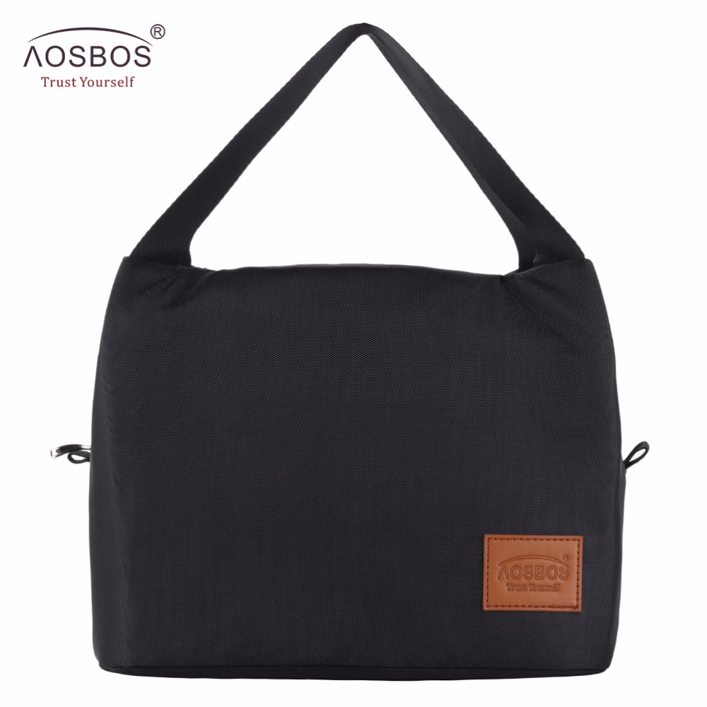 Aosbos Thermische Geïsoleerde Lunch Zakken Houden Voedsel Verse Lunchbox Tas Picknick Reizen Opslag Voor Vrouwen Kids Tote handtas