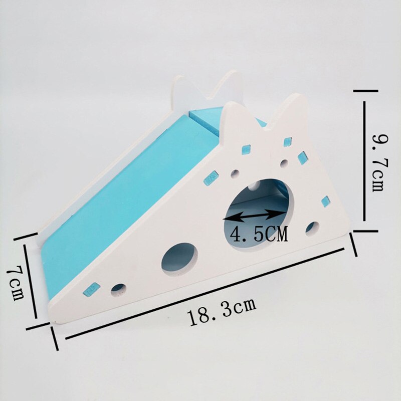 Zmontowany chomik zabawkowa zjeżdżalnia złoty niedźwiedź świnka morska kolorowa kabina zabawny oddychający dom chomika gniazdo akcesoria dla małych zwierząt