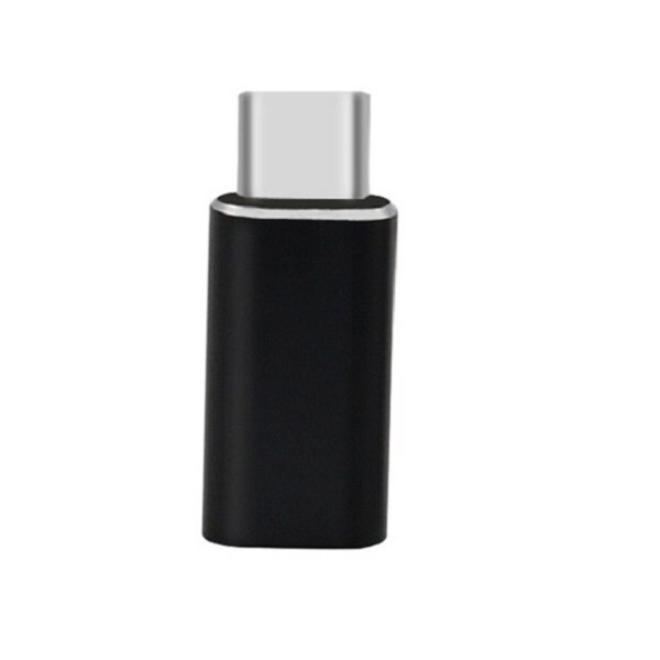 Typ c Adapter 8 Pin Weibliche zu Typ-c Männlichen Adapter USB C Kabel Konverter Lade Anschluss für Xiaomi mi6 mi5 Huawei P9: black