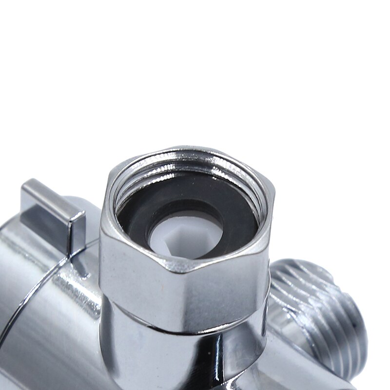 Chrome 3 Manier Diverter Slang Fitting Tee T Shape Adapter Connector Hoekstopkraan Slang Bad Douche Arm Wc