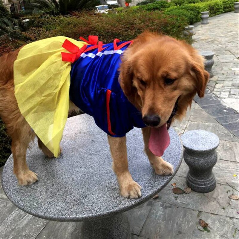 Large Dog Clothes Summer Big Dog Dress Outfit Pet Clothing Golden Retriever Labrador Husky Dog Wedding Dress Skirt