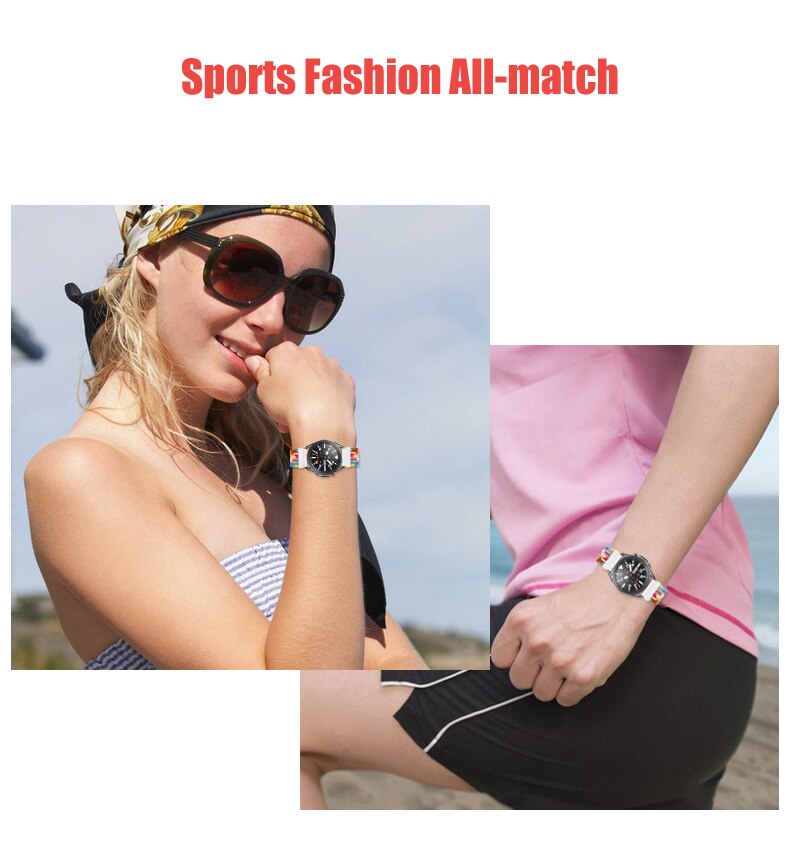 Boucle Solo tressée pour Huami Amazfit GTS 2 2e 2, Mini bracelet de ceinture élastique en Nylon réglable pour Amazfit Bip Lite 1S U pro