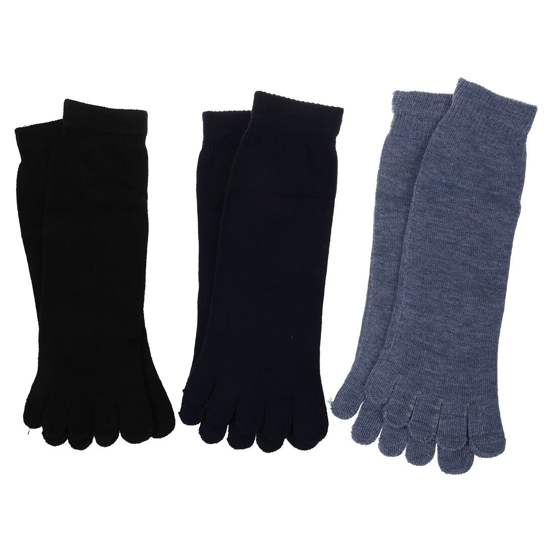 Men Socks Cotton Five Finger Toes Socks Breathable Business Dress Warm Autunm Winter High Ankle Soft Cotton Long Sox Socks