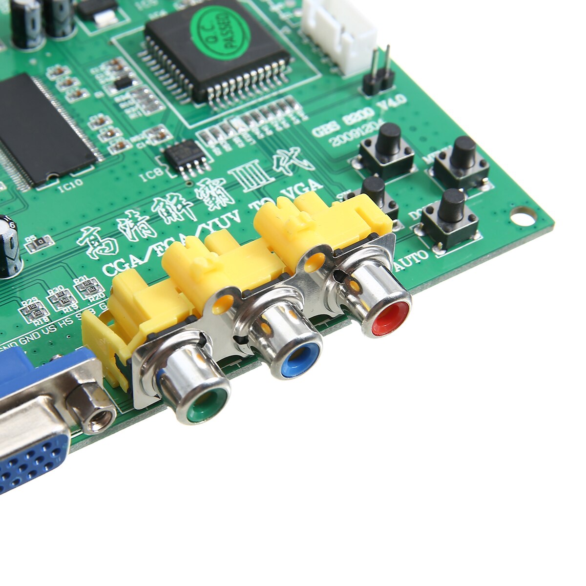 Placa Convertidora de vídeo GBS8200 de para RCA a VGA, juegos de Arcade HD, tableros de conversión de juegos con cable