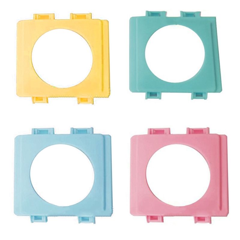 Kleine Hamster Kooi Fittings Externe Pijp Mond Baffle Hamsters Speelgoed Kooien Tunnel Poort Buiten Plaat (Willekeurige Kleur)