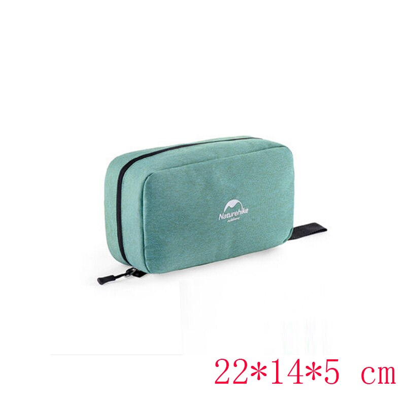 Naturehike Multifunctional Waterproof Traveling Toiletry Bag Cosmetic Bag Portable Bag Dry And Wet Separation NH18X030-B: S-Green