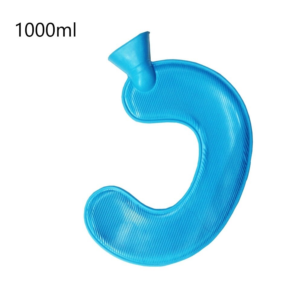 1000ml U-Shaped Rubber Water Bottle Bag Keep Hand Belly Warm Warmer Water Injection Warm Water Bag^^: 4