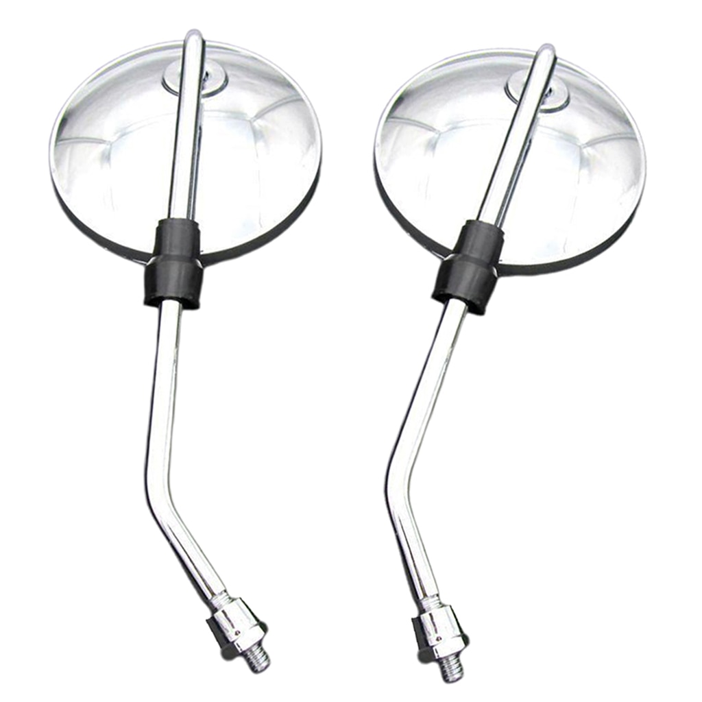 Motorcycle Side Rearview Mirrors Mount with 8mm Adapter for Mountain Bike/ Electric Bicycle/ Moped/ Dirt Bike