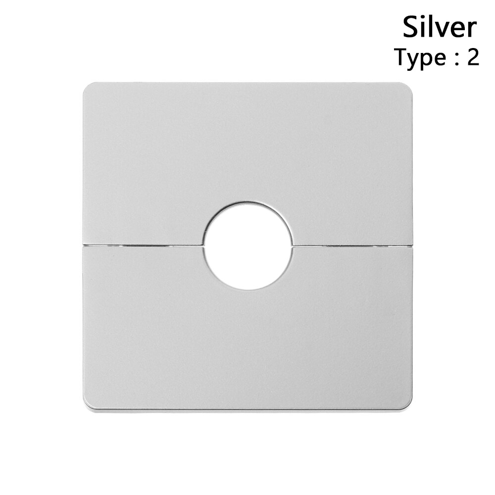 1PC 86Type Cabinet Office Desk Hole Cap Wall Wire Hole Cover Reserved Drill Hole Panel Decor Air-conditioning Furniture Decor: silver Type2