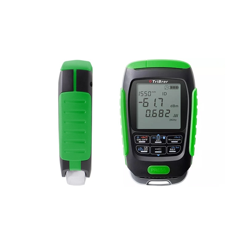 Verde 4 em 1 multifunction medidor de energia óptica localizador visual falha cabo de rede teste fibra óptica tester 5km 15km 30km vfl