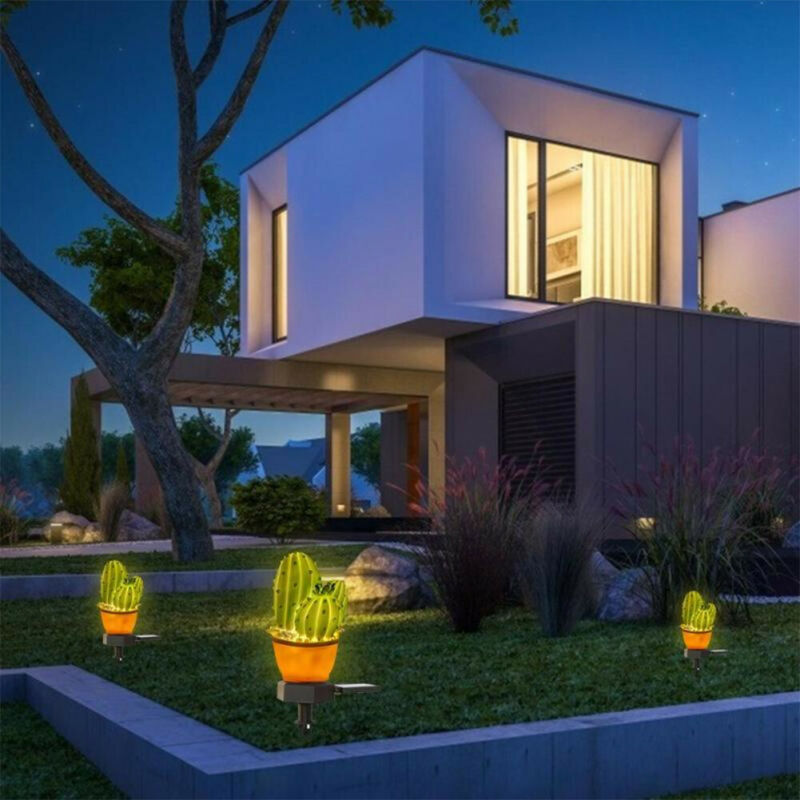 Luces LED para jardín con energía Solar, lámpara resistente al agua para decoración de césped en forma de fruta