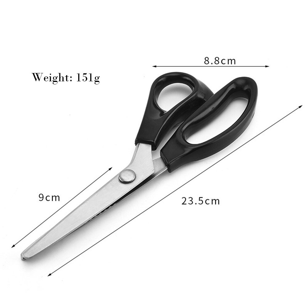 Sewing Cut 23.5cm Zig Zag Dressmaking Tailor Leather Handicraft Fabric Shear Pinking Scissor Textile DENIM DIY Upholstery Tool s