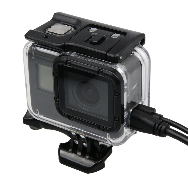 60m undervattensdyk vattentätt fodral för gopro hero 5 6 7 svart accesorios husbox för go pro 7 6 5 actionkameratillbehör