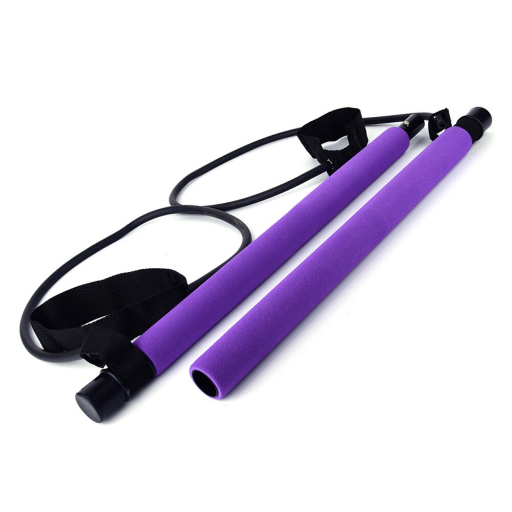 Portable Bar Kit Resistance Band Muscle Toning Bar Home Gym Body Workout