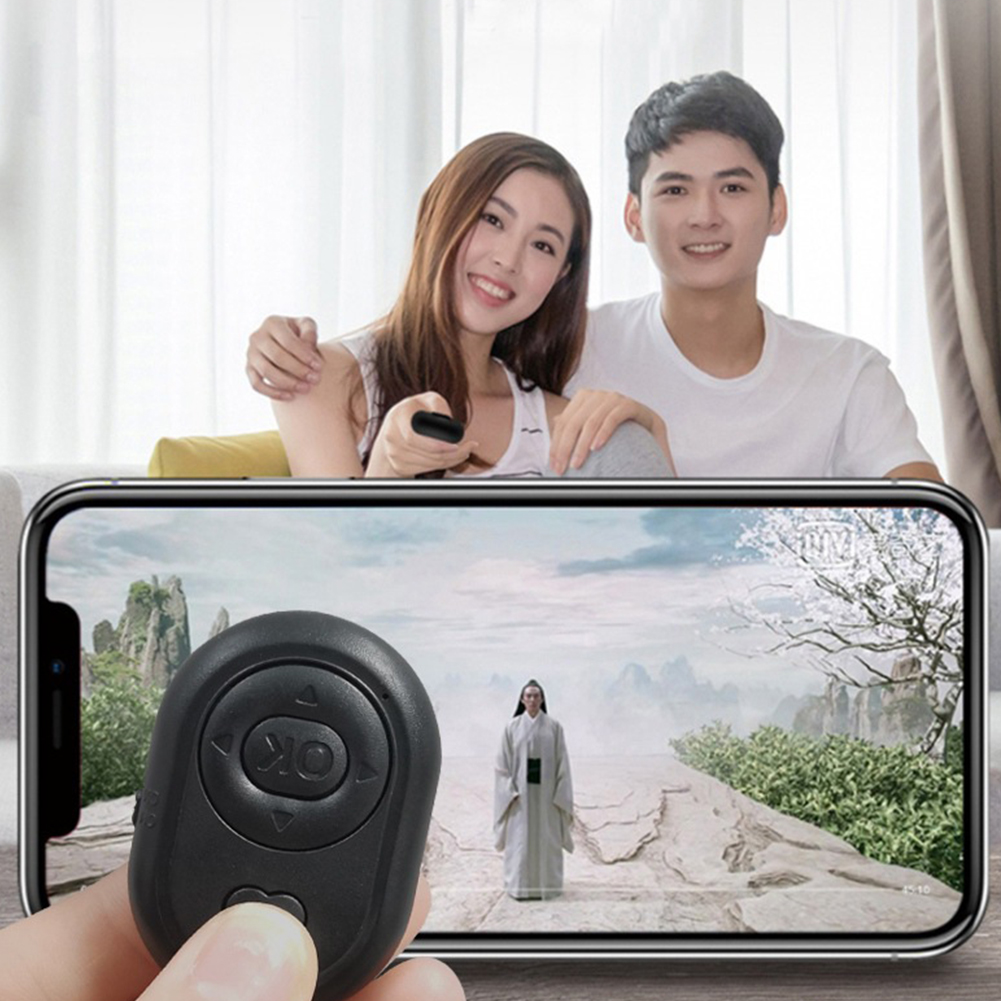 Mini Bluetooth-kompatibel Fernbedienung Geschmack kabellos Regler Selbstauslöser Kamera Stock Auslöser Selfie für Handys