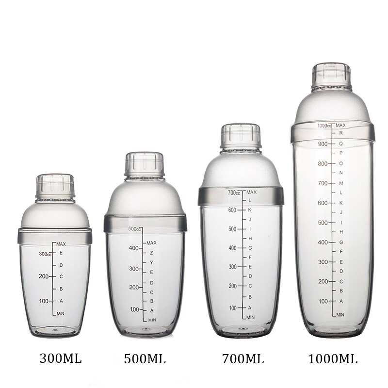 Coctelera de plástico para el hogar, mezclador de bebidas y vino, utensilios de Bar, mezclador de bebidas de cocina, 300ml/500ml/700ml/1000ml