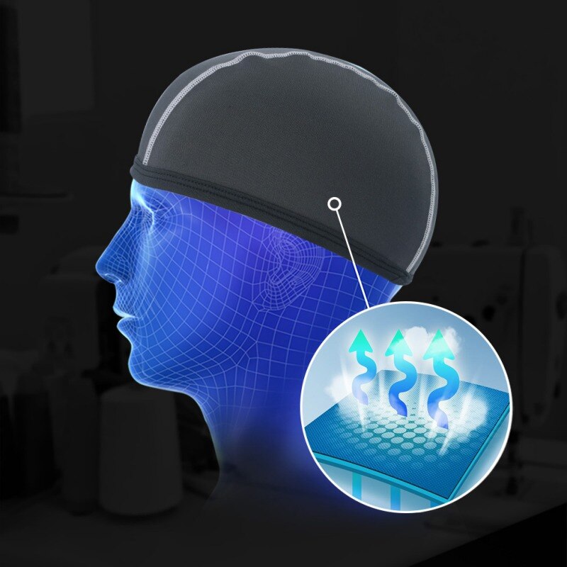 Fiets Anti-Zweet Hoofddeksels Fietsen Hoeden Skull Cap Sjaal Fiets Helm Liner Balaclava Hoofddeksels Voor Mannen Vrouwen TX005