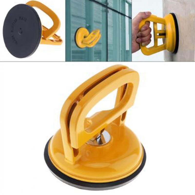 Aluminium Legierung Einzigen Klaue Vakuum Sauger Mit Gummi Saug-Pad Und 2 Clip Griffe Für Fliesen Glas Leichte Verriegelung Einzel C