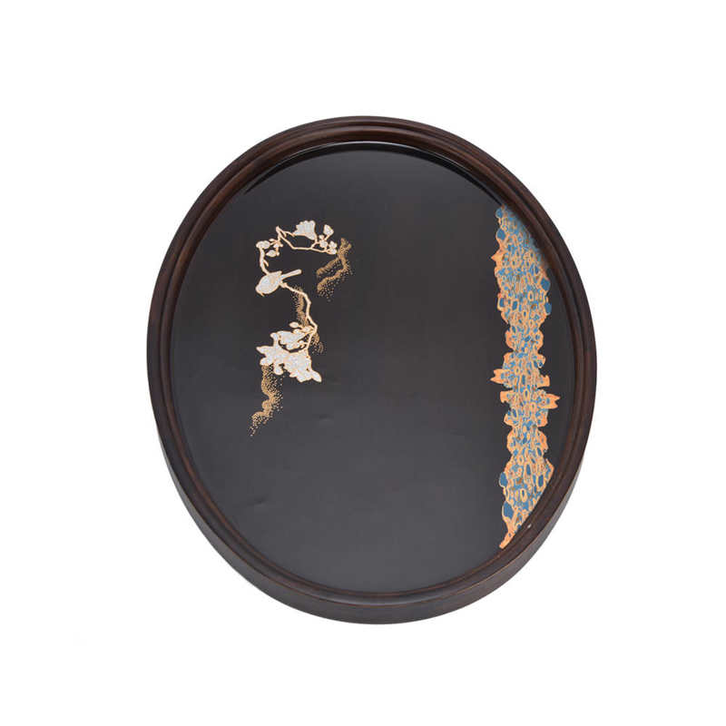 Bamboo Serving Tray Artwork Bamboo Tea Tray for Home