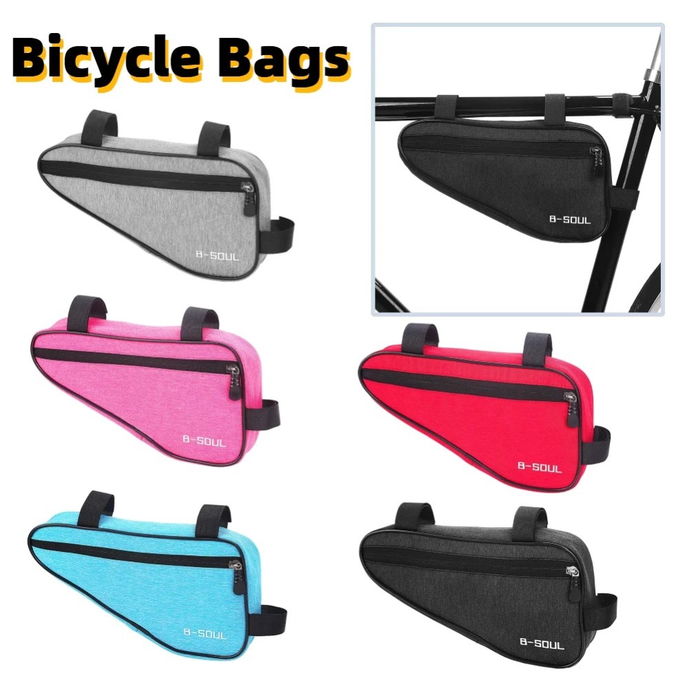 Draagbare Driehoek Mtb Frame Tassen Wegzadeltas Fietstassen Fietsopbergtas Driehoekig Zakje Draagbaar Frame Bovenbuis Tassen