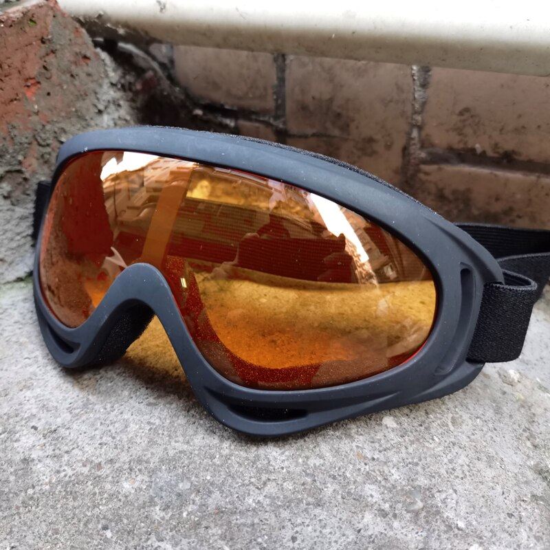Occhiali da sci invernali Unisex occhiali antivento sport all&#39;aria aperta occhiali CS occhiali da sci UV400 occhiali da ciclismo antipolvere per Moto: orange