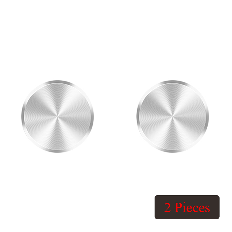 IKSNAIL CD Linie Metall Platte für Magnetische Auto Telefon Halfter Universal- Metall Platte Montieren Magnet GPS Halfter Zubehör Eisen Blatt: 2 Silber-