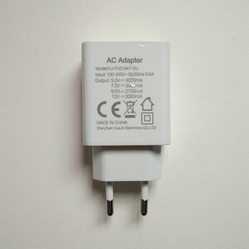 Original Bluboo S3 Fast Charger MTK PE QC 3.0 Wall Charging Travel Power Adapter for Bluboo S3 Phone