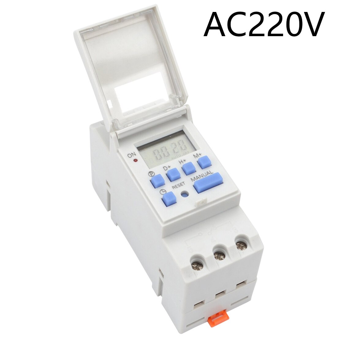AC 12V/24V/110V/220V Digital LCD Power Timer Guide Time Switch Timer Programmable Time Switch Relay Timer Programmable: DC220V