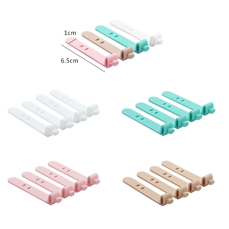 4Pcs Cable Winder Silicone Strap Hook Loop Cable Winder Headphone Cord Earphone Organizer Cable Tie Cable Winder Accessories