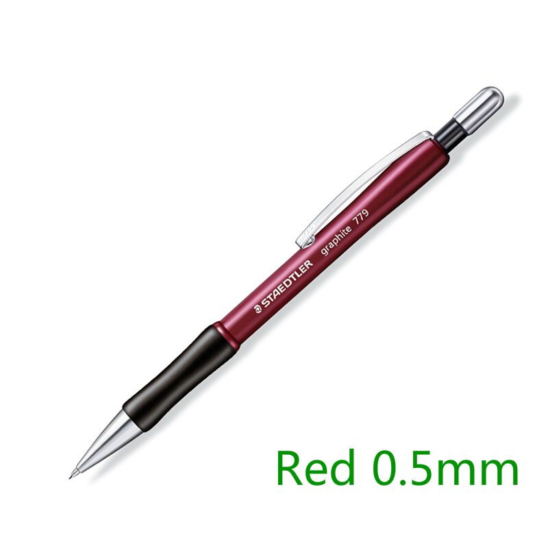 Tyskland staedtler mekanisk blyant automatisk blyant 0.5mm/0.7mm kontor 779 studerende papelaria materiale escolar 3 farver valgfri: Rød 0 5mm